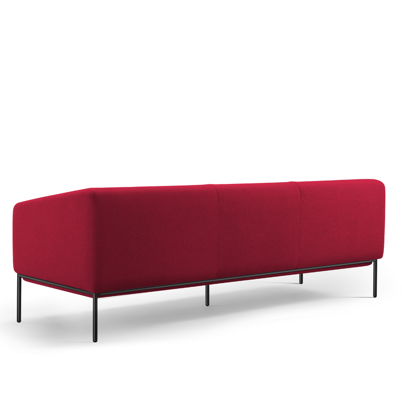 GRANDEUR Modern Office Furniture Sofa Three Seater Lounge Plush Cushioning